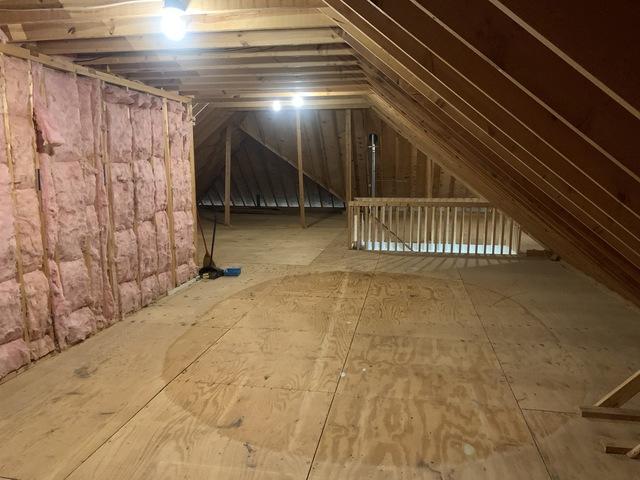 Rug in attic (after)
