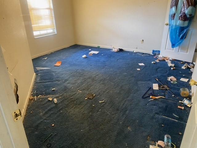 We got most of the mess out of the home