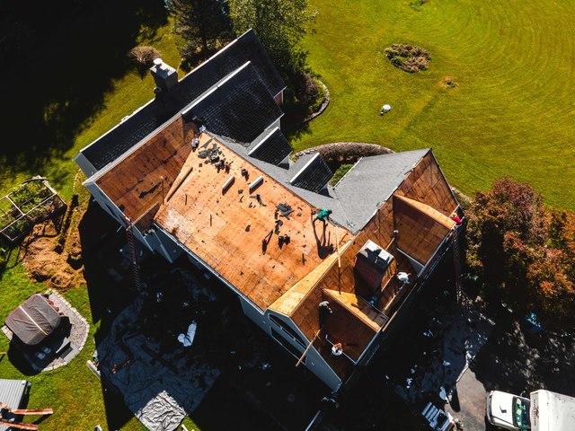 Our crew is removing the old shingles.