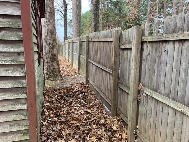 ladder and fencing - after