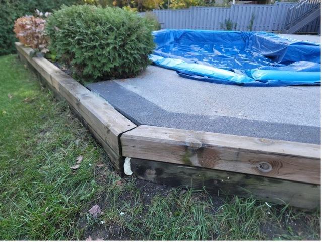 After: The Polyuretheane was injected and firmed up the flooring.