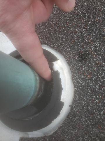 Deteriorated Pipe Boot