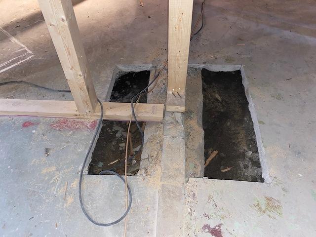 More holes around the basement.