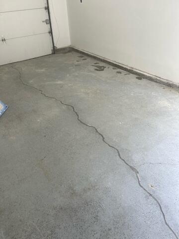 After image showing the lifted, stabilized and sealed crack.