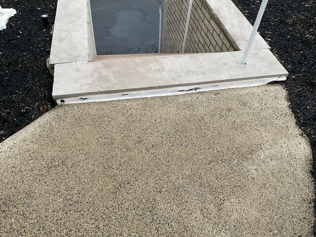 Stair Problem Area Before Installing PolyLevel, SealantPro, and NexusPro