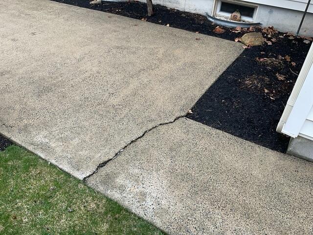 Patio Problem Area Before Installing PolyLevel, SealantPro, and NexusPro