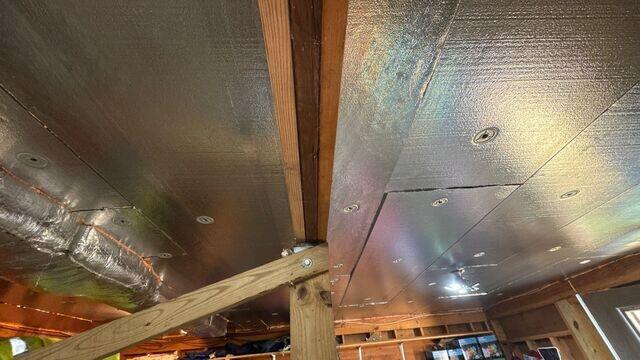 The space underneath the three-season room.