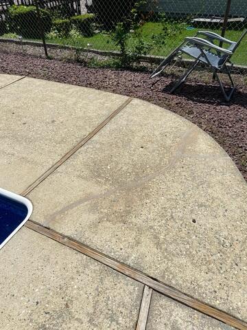 Restored pool deck