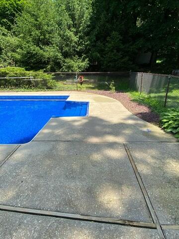Restored pool deck