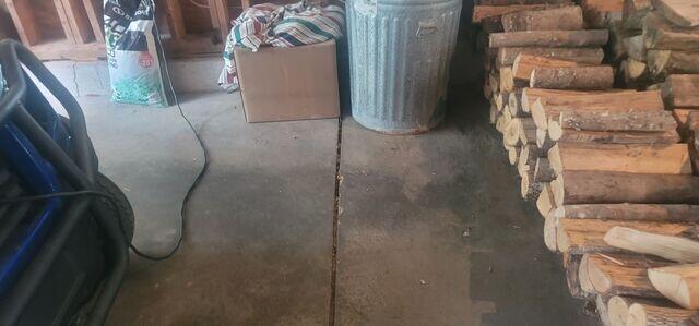 Garage slab before PolyLevel