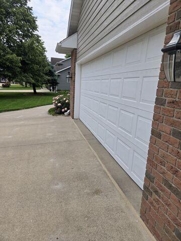 The joints along where the garage and driveway meet have been sealed with NexusPro