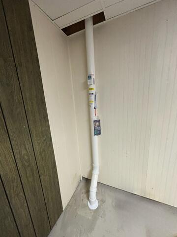 During: Our Design Specialist, James, recommended installing a Radon Mitigation System in the home.