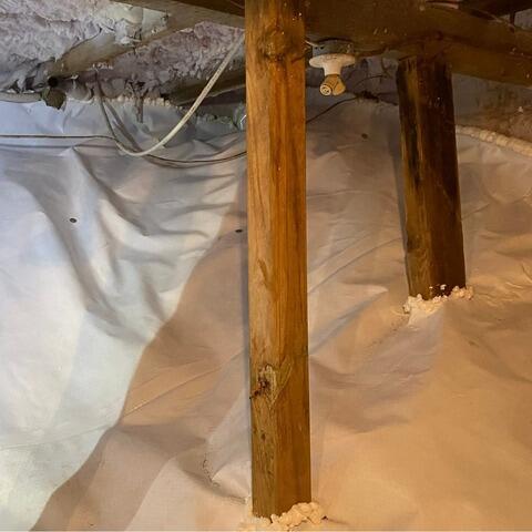 Membrane CleanSpace installée, environnement propre, sec et étanche. L'humidité est maîtrisée, l'air est sain et la maison protégée.
