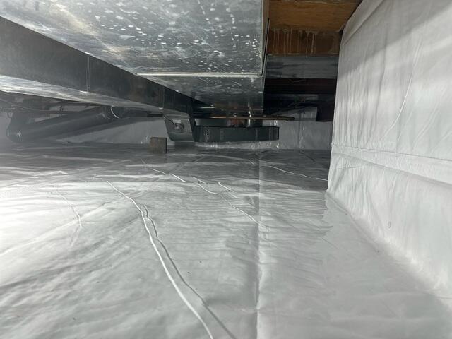 Now fully sealed with CleanSpace and SilverGlo insulation and protected by a SaniDry Sedona dehumidifier, this crawl space is clean, dry, and energy-efficient!