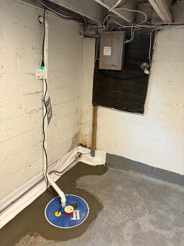 The SuperSump Premier was also installed to provide reliable, high-performance water removal, protecting the basement from flooding and moisture damage even during heavy rains.