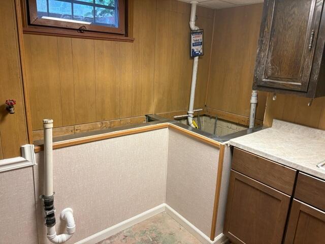 Next, EverLast Wall Panels were added to provide a clean, durable, and mold-resistant finish that protects basement walls from future moisture issues while enhancing the overall appearance of the space.