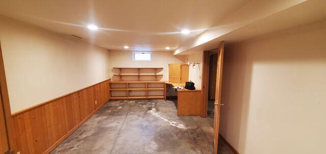 Before: Chuck, one of our Design Specialists, recommended waterproofing the entire basement.