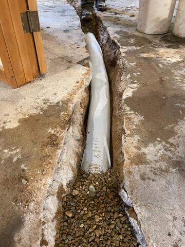 During: Our Foreman, Raul, and his crew installed the WaterGuard, feedline, TripleSafe, and Basement to Beautiful panels in the basement.