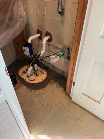 TripleSafe was installed to provide dependable, triple-layer protection against basement flooding, even during power outages or heavy rainfall.