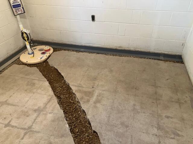 During: Our Foreman, Kiko, and his crew installed the WaterGuard and TripleSafe in the basement.