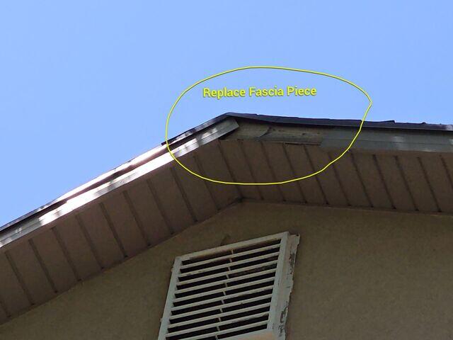 fascia needing to be replaced