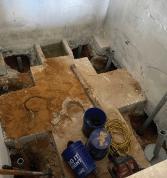 Installing helical piers from above