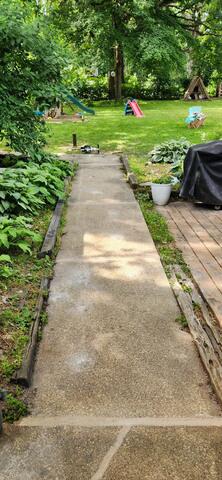 The concrete around the home is now safely lifted, leveled, and sealed using our PolyLevel and NexusPro systems, eliminating trip hazards and restoring the property's appearance.