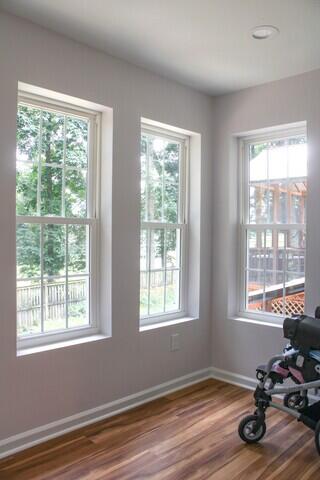 Sunroom located at the rear of the addition. Perfect for enjoying the sunshine in a room that can be used year round.