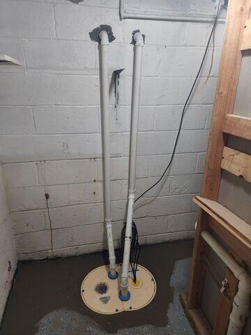 Our TripleSafe Sump Pump delivers triple-layer protection with three pumps to ensure this basement stays dry, no matter the weather.