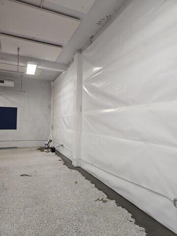 WaterGuard™ is installed, directing the water to the sump pump.