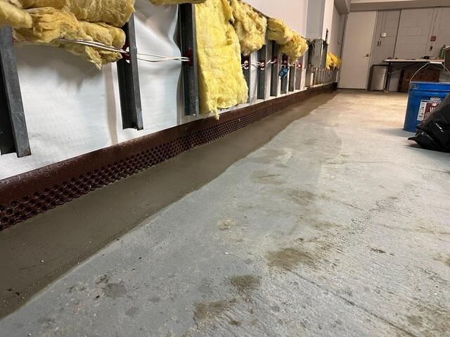 Our WaterGuard Drainage System was also installed to capture water seeping through the foundation walls and efficiently redirect it to the sump pump, ensuring reliable basement waterproofing and reducing the risk of flooding.
