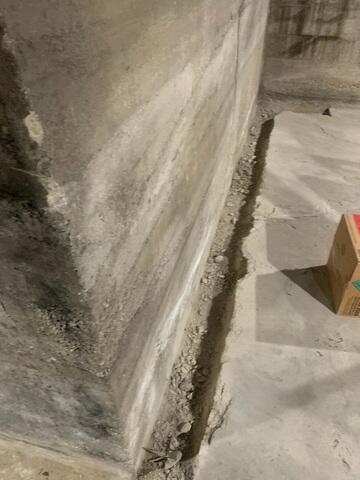 During: Our Foreman, Roel, and his crew installed all the waterproofing products throughout the basement.