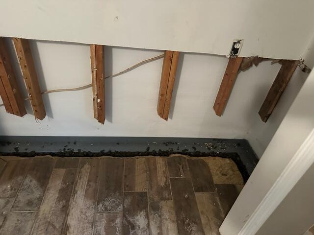 CleanSpace Wall Panels were installed to act as a moisture barrier, preventing water vapor from entering the basement while brightening the space and helping control humidity.