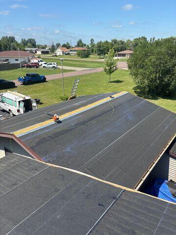 Examples of the full coverage Ice and Water barrier on Bernie's roof