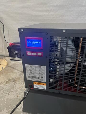 To control excess humidity and prevent mold growth, we installed our SaniDry Sedona Dehumidifier, an energy-efficient system that helps maintain healthy air quality in the basement year-round.