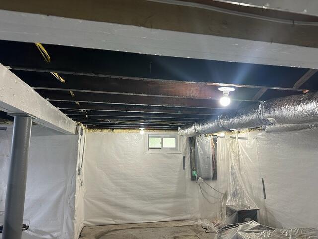 CleanSpace Wall Panels were also added to block water vapor from entering through the foundation walls, creating a cleaner, drier basement environment while also improving the space's overall appearance.