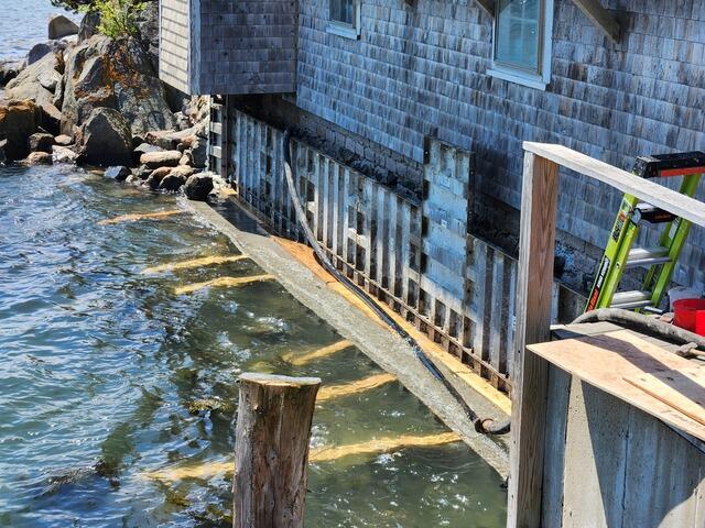 High Tide During Installation of StableLock