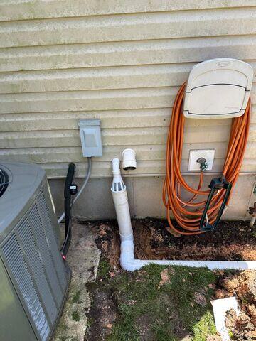 Lastly, the crew installed our IceGuard Discharge Line to prevent sump pump backups caused by frozen or clogged discharge pipes, ensuring reliable water drainage and protecting the basement year-round.