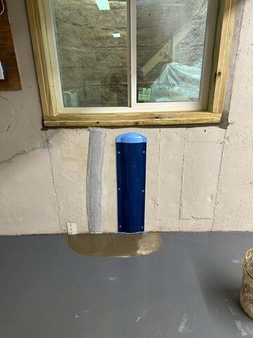Next, our crew installed the Window WellDuct System to ensure proper drainage from the window well, preventing water buildup and basement leaks. We also added our Egress Window, which enhances natural light, ventilation, and provides a safe, code-compliant emergency exit.