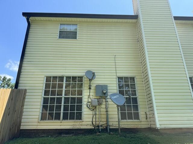 Gutter repaired with sleek updated black gutters.