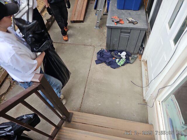 beginning the clean up