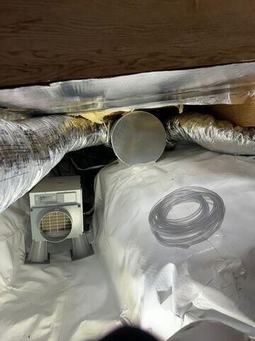 After: The homeonwer was delighted to know their crawl space was properly encapsulated.