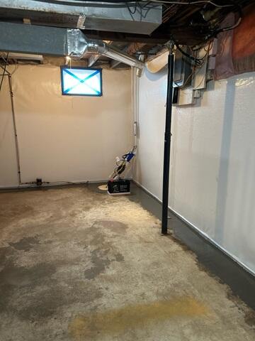 After installing the products, the crew restored the flooring