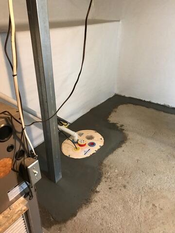 After: Our Foreman, Lane, and his crew successfully installed all the waterproofing products.