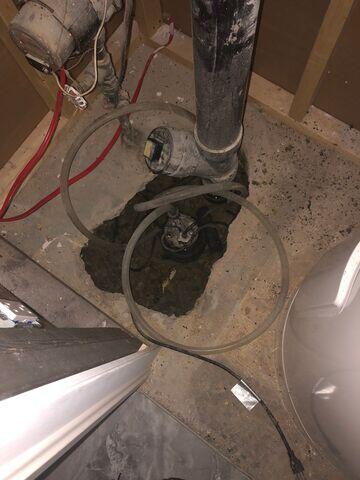 The old pump we replaced