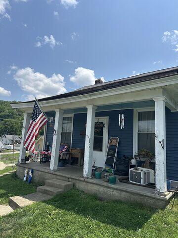 This is what the front porch looked like before we transformed it. It was structurally unsound.