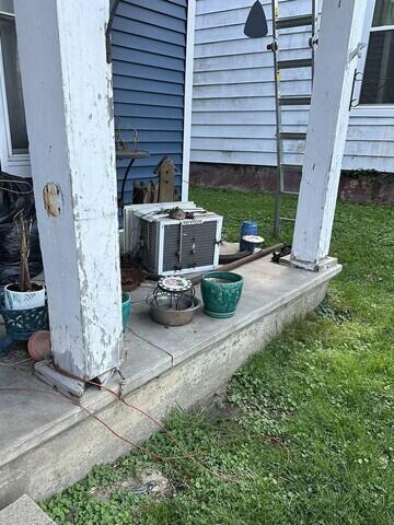 These old pillars were crumbling away with age.