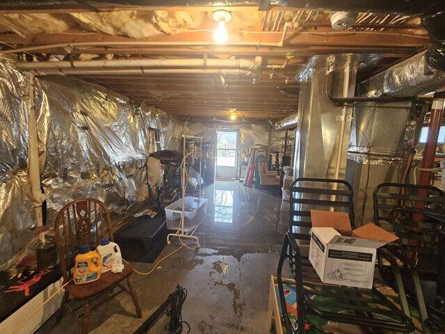 This photo of a completely flooded basement in Takoma Park, MD, underscores the importance of reliable basement waterproofing. Heavy storms left this space unusable and at risk for long-term damage