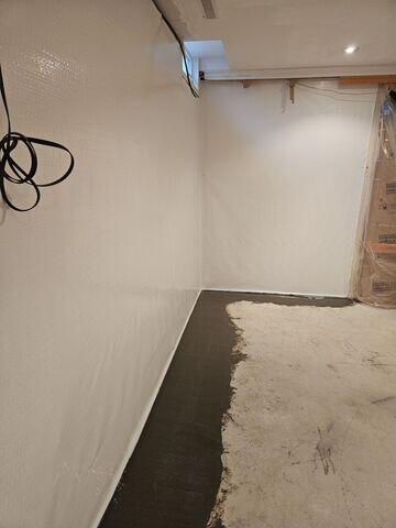 After: The homeowner was given peace of mind knowing their basement was secured with the proper waterproofing products.
