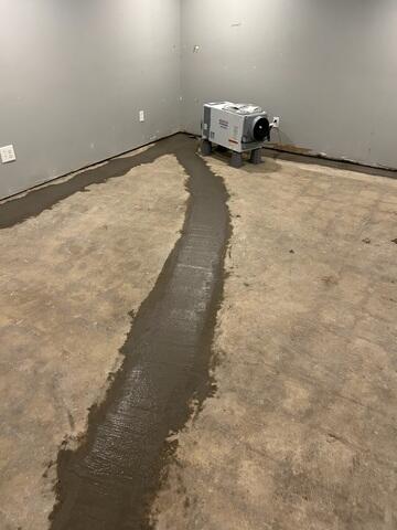 After: The homeowner was delighted to know their basement was properly waterproofed.